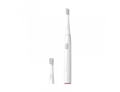 DR.BEI by Xiaomi GY1 Electric Toothbrush with DuPont Fiber & Smart Timer, with 2 Spare heads, White