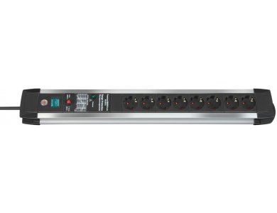 Brennenstuhl Premium-Protect 8-outlet Surge Protection Strip 60.000Α with switch & 3M cable