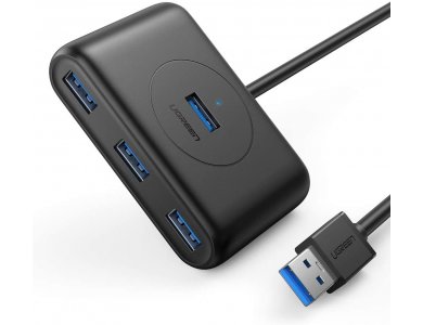 Ugreen Slim USB 3.0 4 Port Data Hub, with 1m cable. - 20291