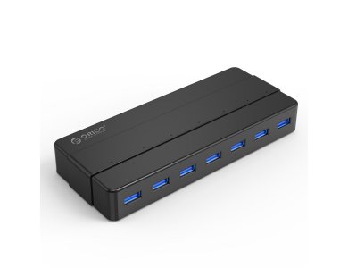 Orico 7-Port (USB3.0 Data * 7) Data Hub with 100cm Cable and Power Supply