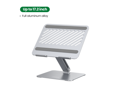 Ugreen Full Angle Hove Portable & Adjustable Laptop Stand, Εργονομική Βάση/Stand για Laptop 10-17" - 40291, Silver