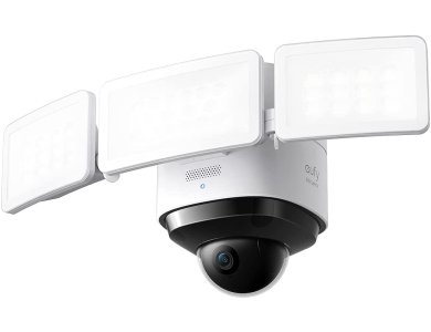 Anker eufy Security Floodlight Cam 2 Pro, IP Camera 2K, 360 ° Pan & Tilt with 3 Lights, 3000 -Lumen, AI Subject Track - T8423G22