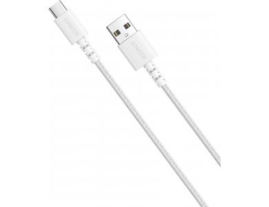 Anker Powerline Select+ Καλώδιο USB-C 1.8μ. με Νάυλον ύφανση, Λευκό - A8023H21