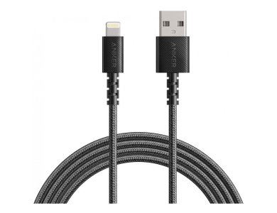 Anker PowerLine Select+ 1.8μ. Lightning καλώδιο για Apple iPhone / iPad / iPod MFi, με Νάυλον Ύφανση, Μαύρο - A8013H11