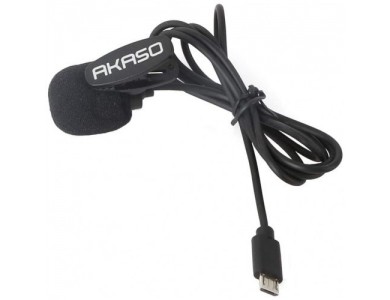 Akaso External Microphone, Εξωτερικό Πυκνωτικό Μικρόφωνο με Micro USB για Action Camera V50X, EK7000 Pro, Brave 7 LE, Brave 4