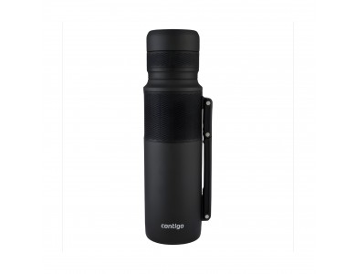 Contigo Thermal Bottle Vacuum Flask 1200ml with Thermalock Technology, Suitable for Dishwasher, Matte Black