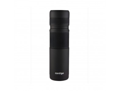 Contigo Thermal Bottle Vacuum Flask 740ml with Thermalock Technology, Suitable for Dishwasher, Matte Black