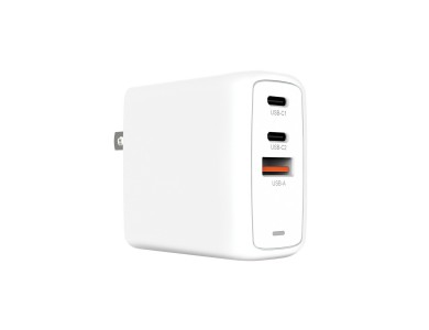 Creative GaN Charger 67W with 2 Ports USB-C (Max 67W) and 1 USB-A 18W, White