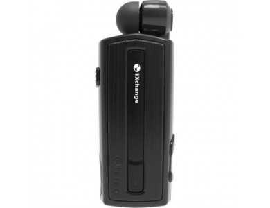 iXchange UA28 In-ear Bluetooth Handsfree Ακουστικό Πέτου, Retractable, Black