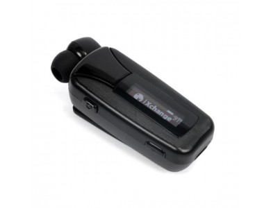 iXchange UA51 Pro In-ear Bluetooth Handsfree Ακουστικό Πέτου, Retractable, Black
