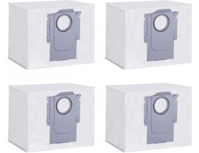 Roborock Bags for Ultra & Pure Auto-Empty Dock, Roborock S7 MaxV Ultra & Q7+ Replacement Vacuum Cleaner Bags, Set of 6