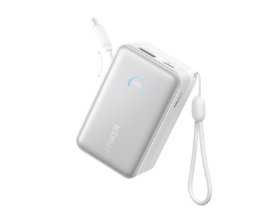 Anker Nano Power Bank 10.000mAh 45W με Ενσωματωμένο Επεκτεινόμενο Καλώδιο USB-C, White