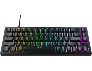 Xtrfy K5 Compact RGB 65% Gaming Mechanical Keyboard Tenkeyless Kailh Red Switches, Black