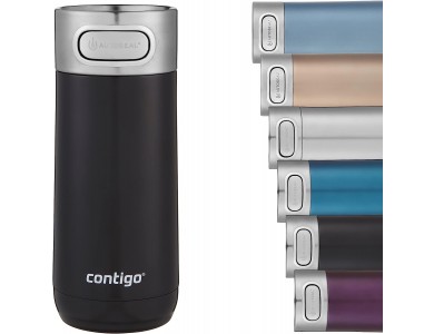 Contigo Luxe Autoseal Travel Mug, 360ml with Thermalock Technology, Suitable for Dishwasher, Licorice