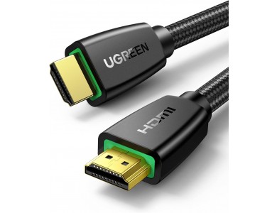 Ugreen HDMI v2.0 Καλώδιο Επιχρυσωμένο με Νάυλον Ύφανση 4Κ@30Hz, HDR, 15μ.