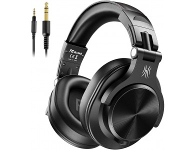 OneOdio A71 Hi-Res Professional Studio Headphones, Over Ear DJ, Black