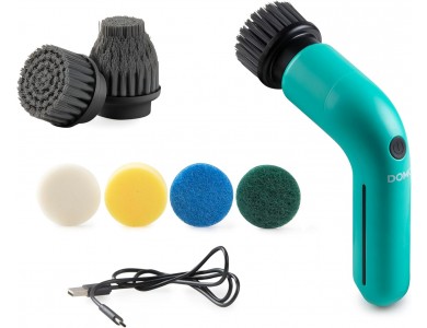 DOMO 6-in-1 Rechargeable cleaning brush, Επαναφορτιζόμενη Βούρτσα Καθαρσιμού με 6 Κεφαλές