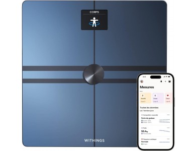 Withings Body Comp, Smart Scale, Fat Meter & Full Body Analysis with Fitness APP via Bluetooth & WiFi, Black