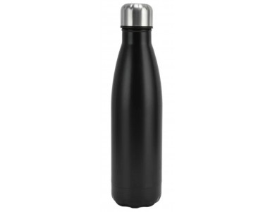 AJ Stainless Steel Water Bottle Double Walled & BPA Free, Stainless Steel Thermos, 1000ml, Black