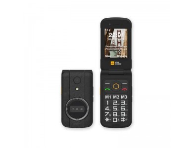 AGM M8 FLIP Αδιάβροχο κινητό τηλέφωνο, MIL-STD-810H, Dual Sim, οθόνη 2.8", SOS συμβατό με ακουστικά βαρηκοΐας, Black