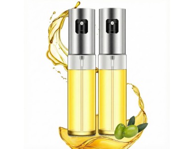 AJ 2-Pack Oil Glass Sprayer for Cooking, 100ml, Δοχείο Λαδιού Σπρέι Γυάλινο, Σετ των 2 Τμχ