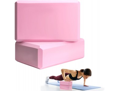 AJ Yoga Block, Yoga Brick Set of 2 23x15x7.5cm