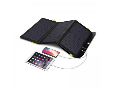 ALLPOWERS iSolar 21W Foldable Solar Charger, Ηλιακός Φορτιστής 3 Θυρών USB & Power Bank 10000mAh