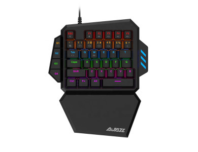 Ajazz AK039H Gaming Keypad, RGB Wired with Blue Switches & 4 Macro Keys