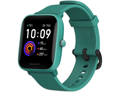 Amazfit Bip U Smartwatch 41mm με Παλμογράφο, Αδιάβροχο, Green