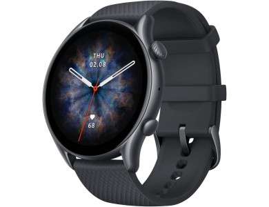 Amazfit GTR 3 Pro 46mm Smartwatch 1.45" AMOLED Screen, GPS, 5ATM Waterproof,  Infinite Black