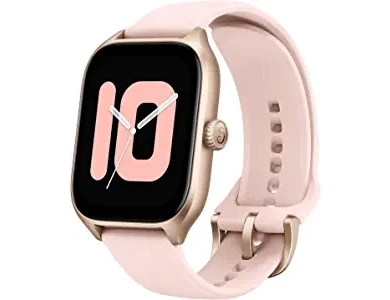 Amazfit GTS 4 43mm Smartwatch 1.75" AMOLED Screen, GPS, 5ATM Waterproof, Rosebud Pink
