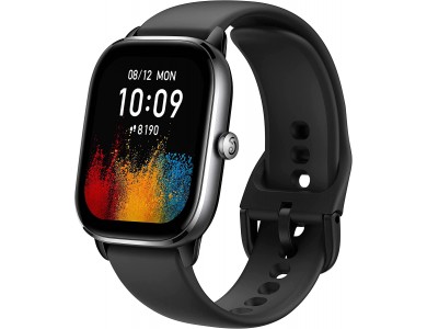 Amazfit GTS 4 Mini 42mm Smartwatch 1.65" AMOLED Screen, GPS, 5ATM Waterproof, Midnight Black