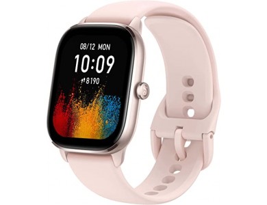 Amazfit GTS 4 Mini 42mm Smartwatch 1.65" AMOLED Screen, GPS, 5ATM Waterproof, Flamingo Pink
