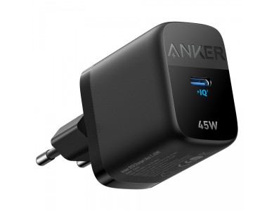 Anker 313 Ace 2 Φορτιστής πρίζας 45W Type-C με PD / PPS / Super Fast Charging 2.0, Μαύρος