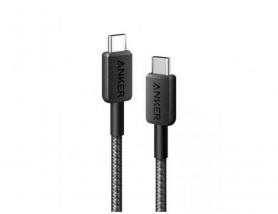 Anker 322 USB-C to Lightning 1.8m. with Nylon Braided, Black