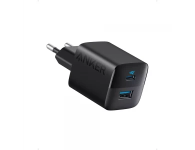 Anker 323 Ultra-Compact Φορτιστής πρίζας 2-θυρών 33W με Type-C με PD / PIQ3.0 & ActiveShield, Black