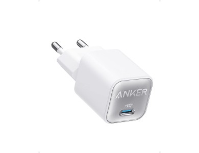 Anker 511 Nano 3 Plug Charger 30W Type-C with GaN PD / PIQ3.0 / PPS & ActiveShield 2.0, Aurora White