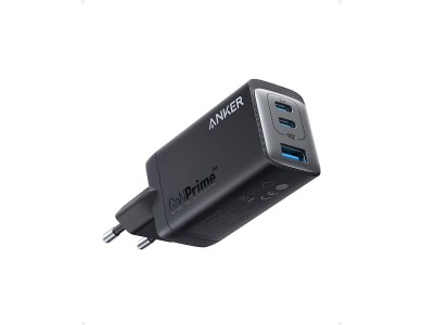 Anker 735 Φορτιστής πρίζας 3-θυρών 65W Type-C με GaNPrime PD / PIQ4.0 / PPS, Μαύρος