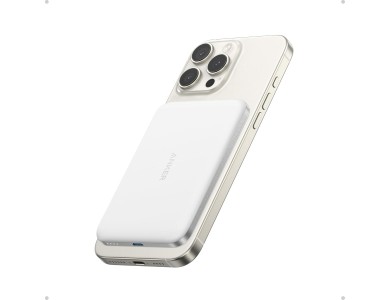 Anker Nano MagSafe Qi2 Certified Μαγνητικό Power Bank 5000mAh 15W Max, Ultra Slim με Εργονομικό Σχεδιασμό, White
