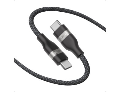 Anker Nano Καλώδιο USB-C σε USB-C 0.9μ. 240W με Νάυλον ύφανση, Black