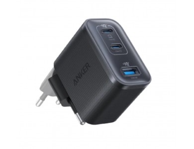 Anker Nano Φορτιστής πρίζας 3-θυρών 70W Type-C & Type-A, Black