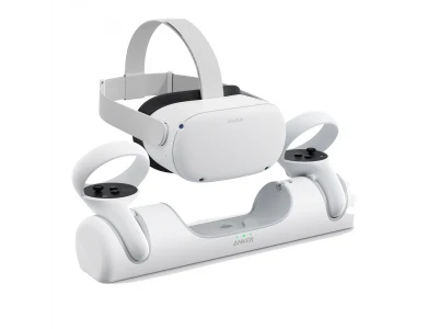 Anker Oculus Quest 2 Charging Dock, Oculus Certified Βάση Φόρτισης για VR Headset + Controller Holder σετ με Μπαταρίες & Καλώδιο
