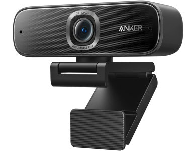 Anker PowerConf C302 2K Smart Webcam USB 2K@30fps Noise-Cancelling Dual Microphones, AI Autofocus & Auto-Frame, HDR, Zoom Cert