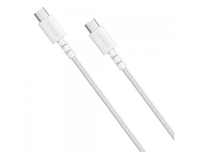 Anker PowerLine Select+ Cable USB-C to USB-C 0.9m. With Naylon Braded, White