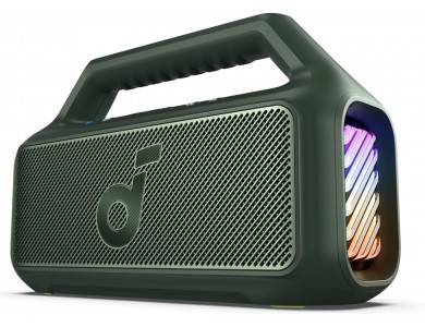 Anker Soundcore Boom 2, Φορητό Bluetooth Ηχείο 80W, IPX7 με BassUp 2.0, Built-in Subwoofer, RGB Lights & 24H Playtime, Green