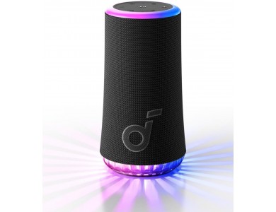 Anker Soundcore Glow, Portable Bluetooth Speaker 30W with RGB Light Show, App, TWS & PartyCast 2.0, IP67, Black