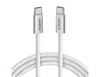 Anker Zolo USB-C σε USB-C Καλώδιο 1.8μ. με Νάυλον ύφανση 240W USB-IF Certified Super Fast Charging, White