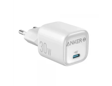 Anker Zolo Φορτιστής πρίζας 30W Type-C με GaN II PD , White