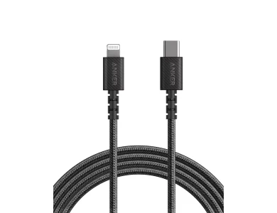 Anker PowerLine Select+ 1.8μ. USB-C σε Lightning καλώδιο για Apple iPhone / iPad / iPod MFi, με Νάυλον Ύφανση, Μαύρο