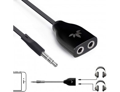 Avantree TR302 Dual Headphone Splitter, 3.5mm AUX Audio Stereo, για Σύνδεση 2 Ακουστικών σε 1 Πηγή
